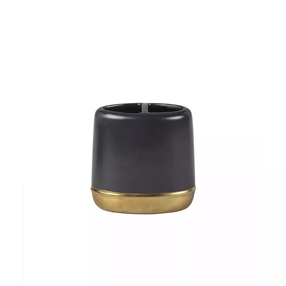 Elegant Black and Gold Bath Set - Picture 3 of 9